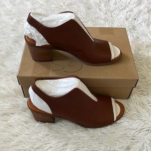 NWB Lucky Brand Rhazy Slingback Heel in dark brown size 11M